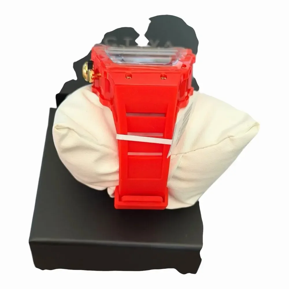 Activa x Invicta Men’s Skeleton Watch ACW2305-019 Red Case Black Dial NIB 50M - Picture 4 of 14